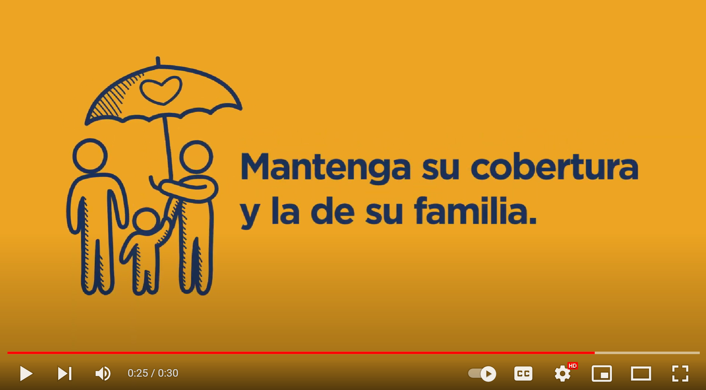 Mantenga su cobertura y la de su familia.