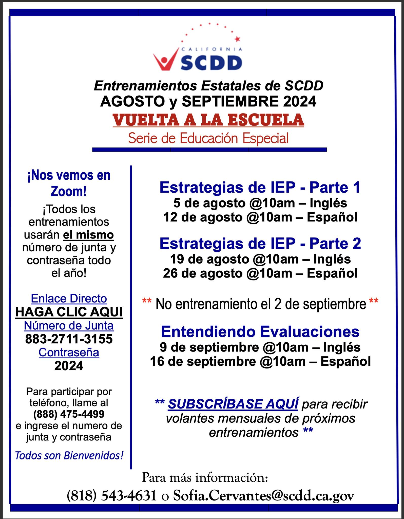 Entrenamientos Estatales de SCDD AGOSTO y SEPTIEMBRE 2024 VUELTA A LA ...